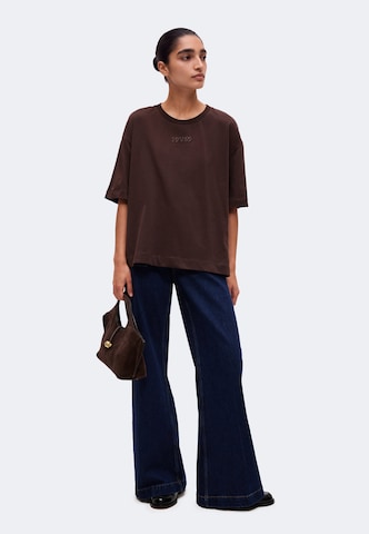 19V69 ITALIA - Camiseta talla grande 'Petonia Street' en marrón