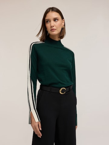 Pull-over MOTIVI en vert : devant