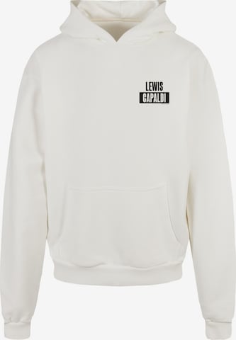 Sweat-shirt 'Lewis Capaldi - PP' Merchcode en blanc : devant