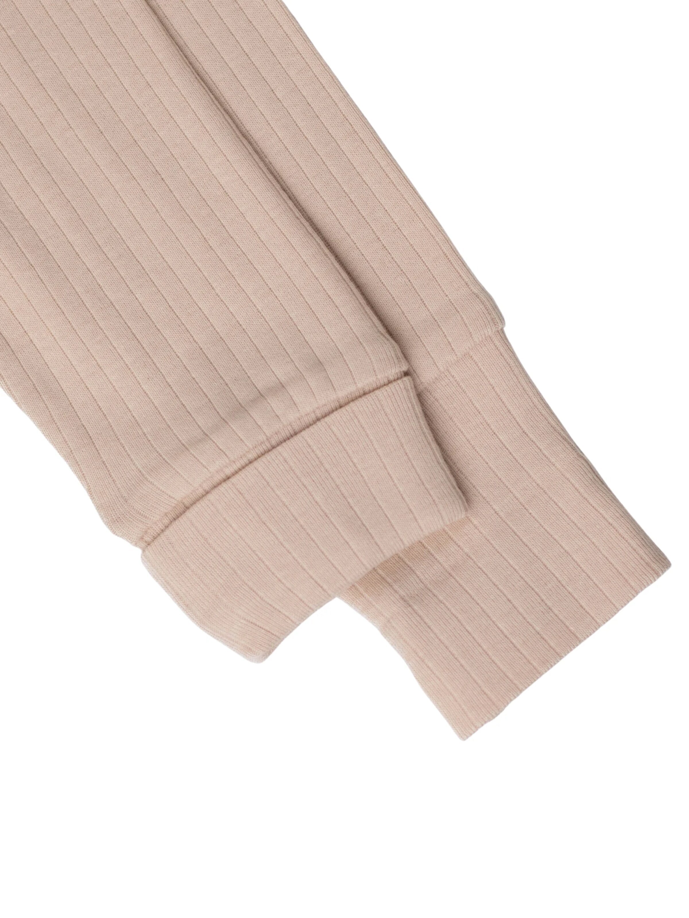 BergBiber Romper/bodysuit 'Langarm Body AVA (mitwachsend)' in Beige