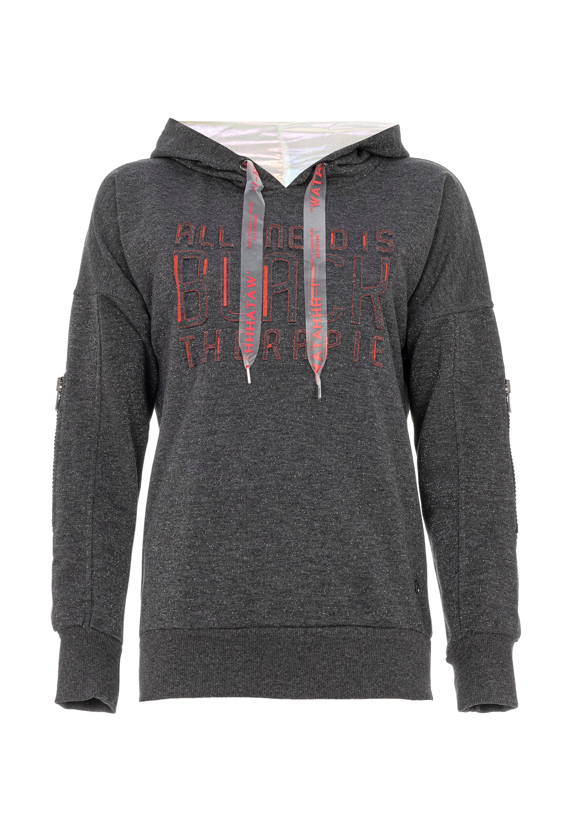 CIPO & BAXX Sweatshirt in Grijs: voorkant