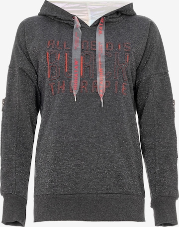 Sweat-shirt CIPO & BAXX en gris : devant