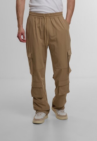 2Y Studios Loosefit Cargobroek 'Oris' in Beige: voorkant