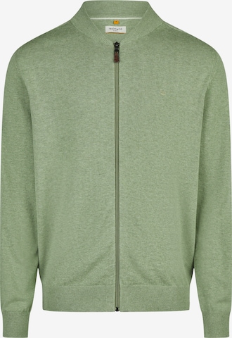 redmond Strickjacke 'Basic' in Grün: Vorderseite