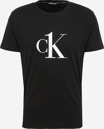 Calvin Klein Swimwear Shirt in Black: front