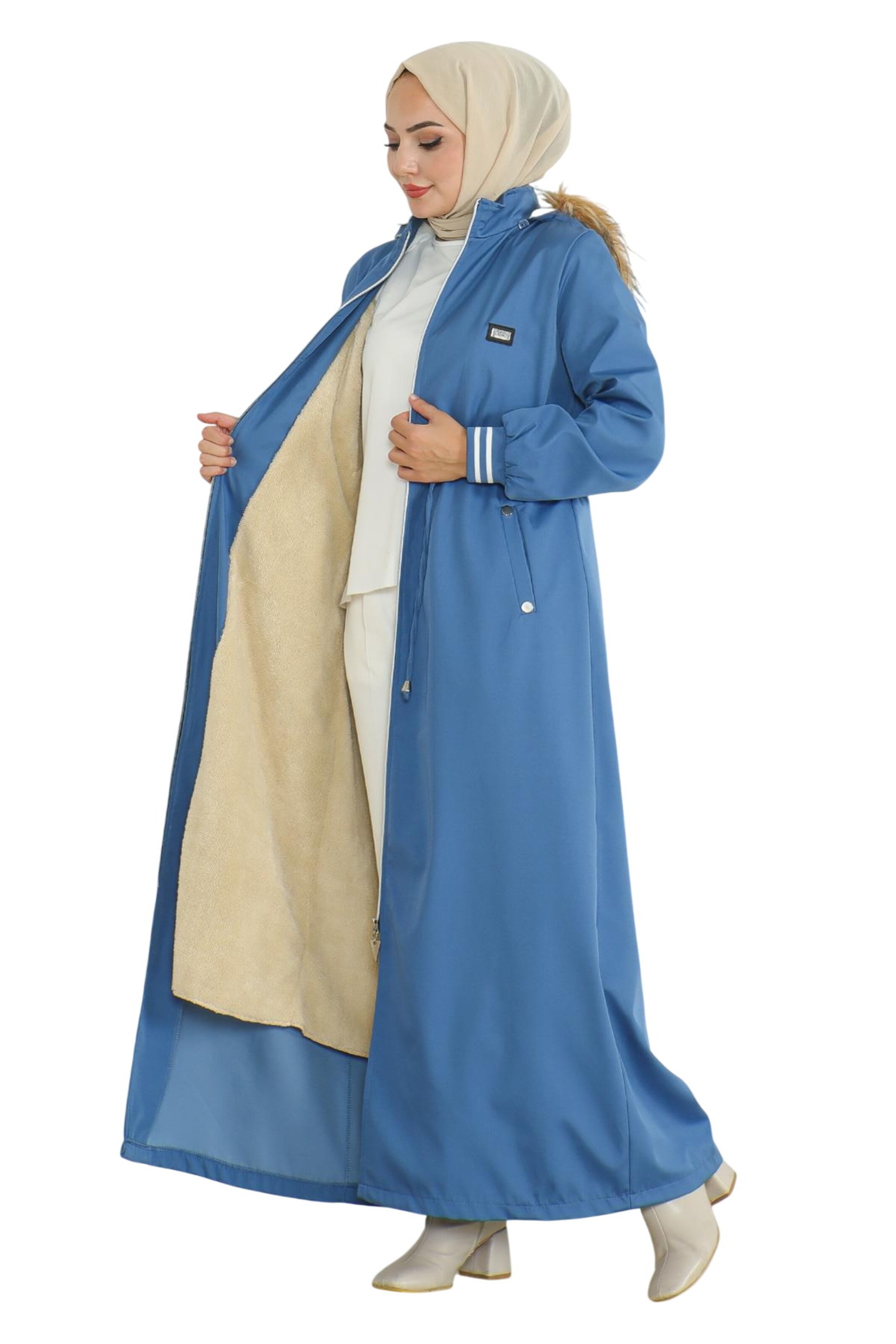 MODAMIHRAM Tussenmantel in Blauw