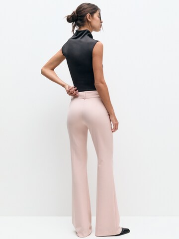 Pull&Bear Flared Trousers in Pink