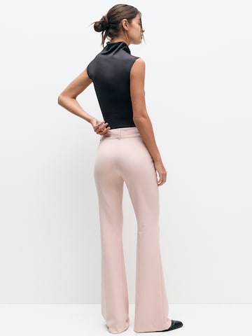 Pull&Bear Flared Hose in Pink