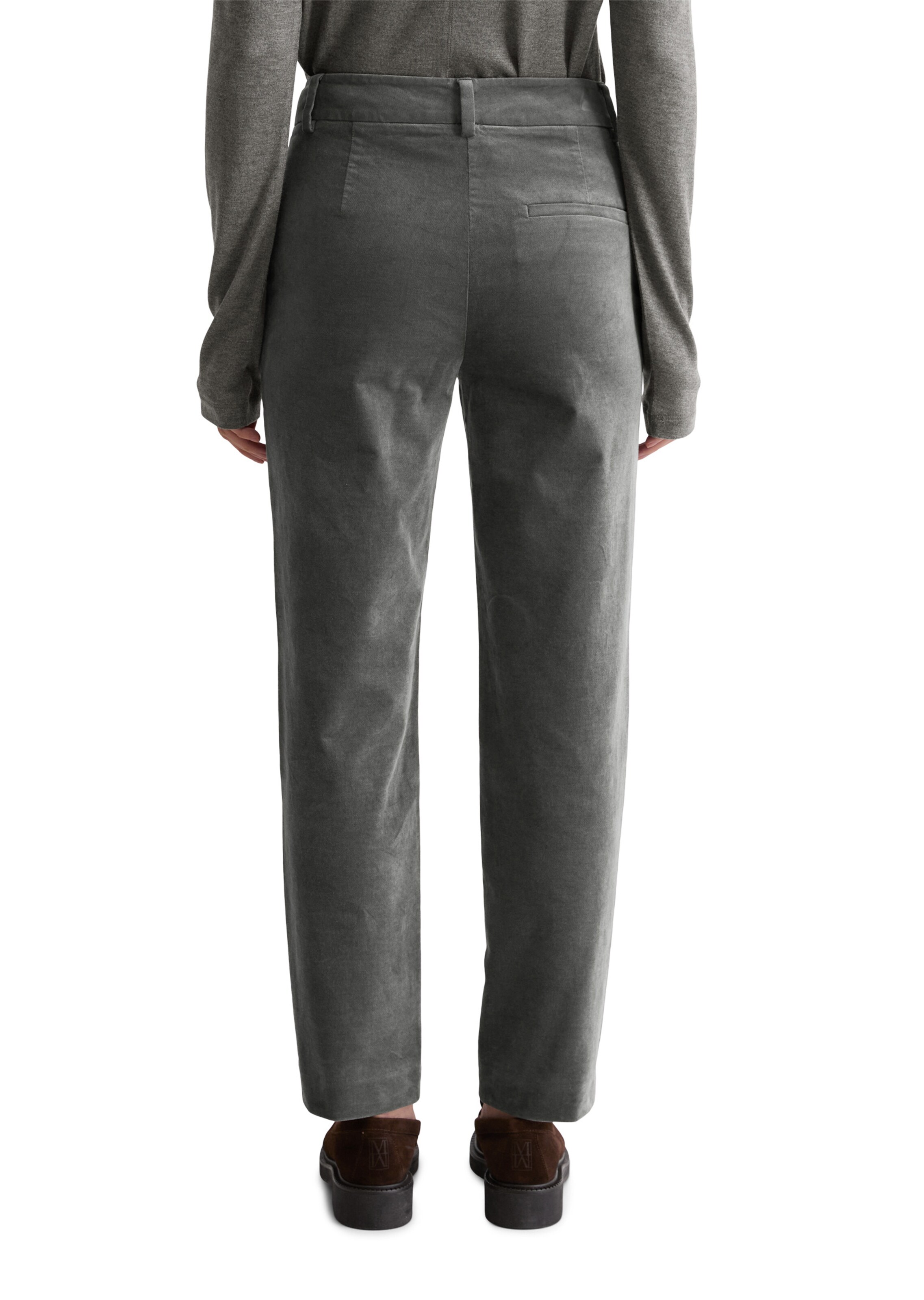 Marc O'Polo Tapered Broek in Grijs