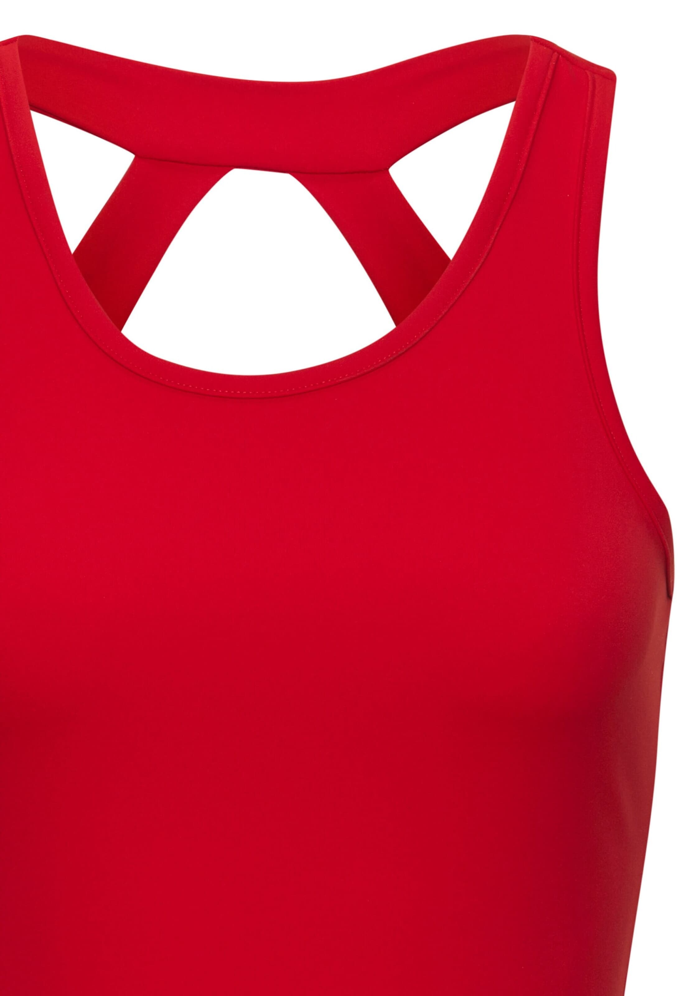 raudona LASCANA ACTIVE Sportiniai marškinėliai be rankovių