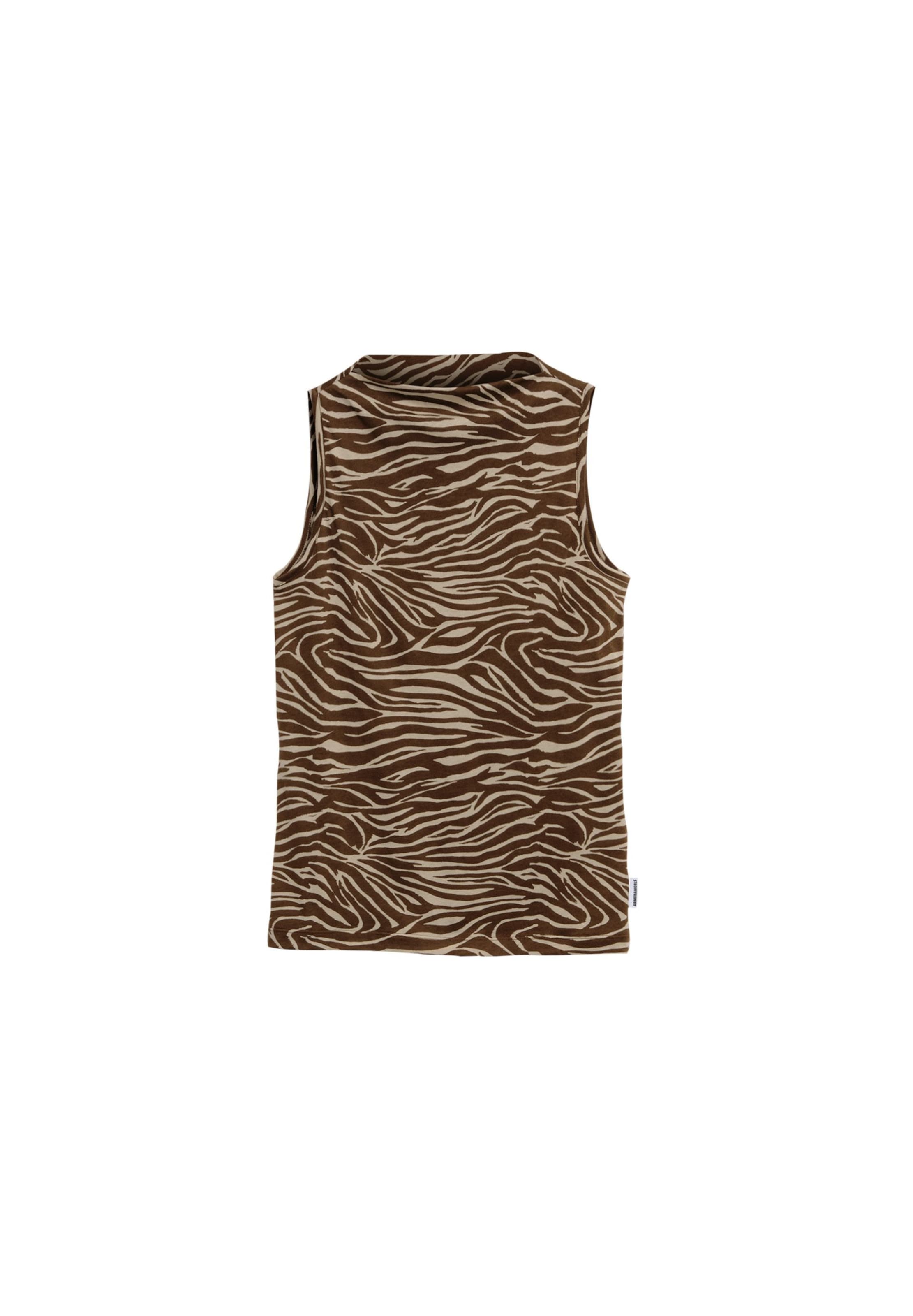 ARMEDANGELS Top ZEBRA in Beige: Vorderseite