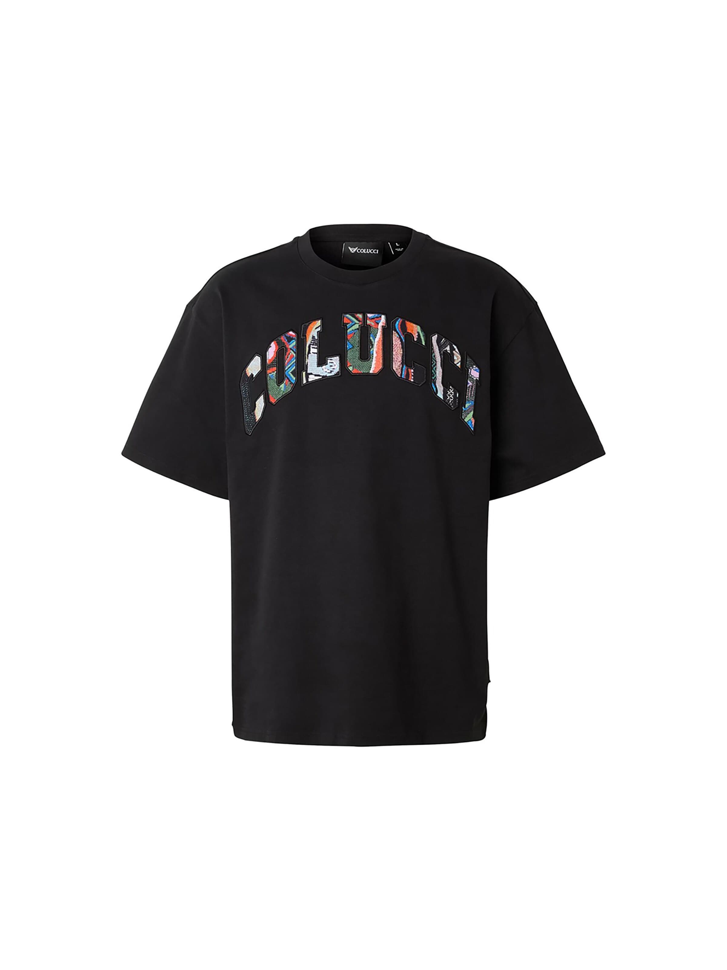 Colucci Shirt 'College Logo' in Black: front