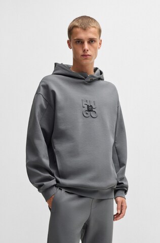 HUGO Sweatshirt ' Debostaco' in Grey: front