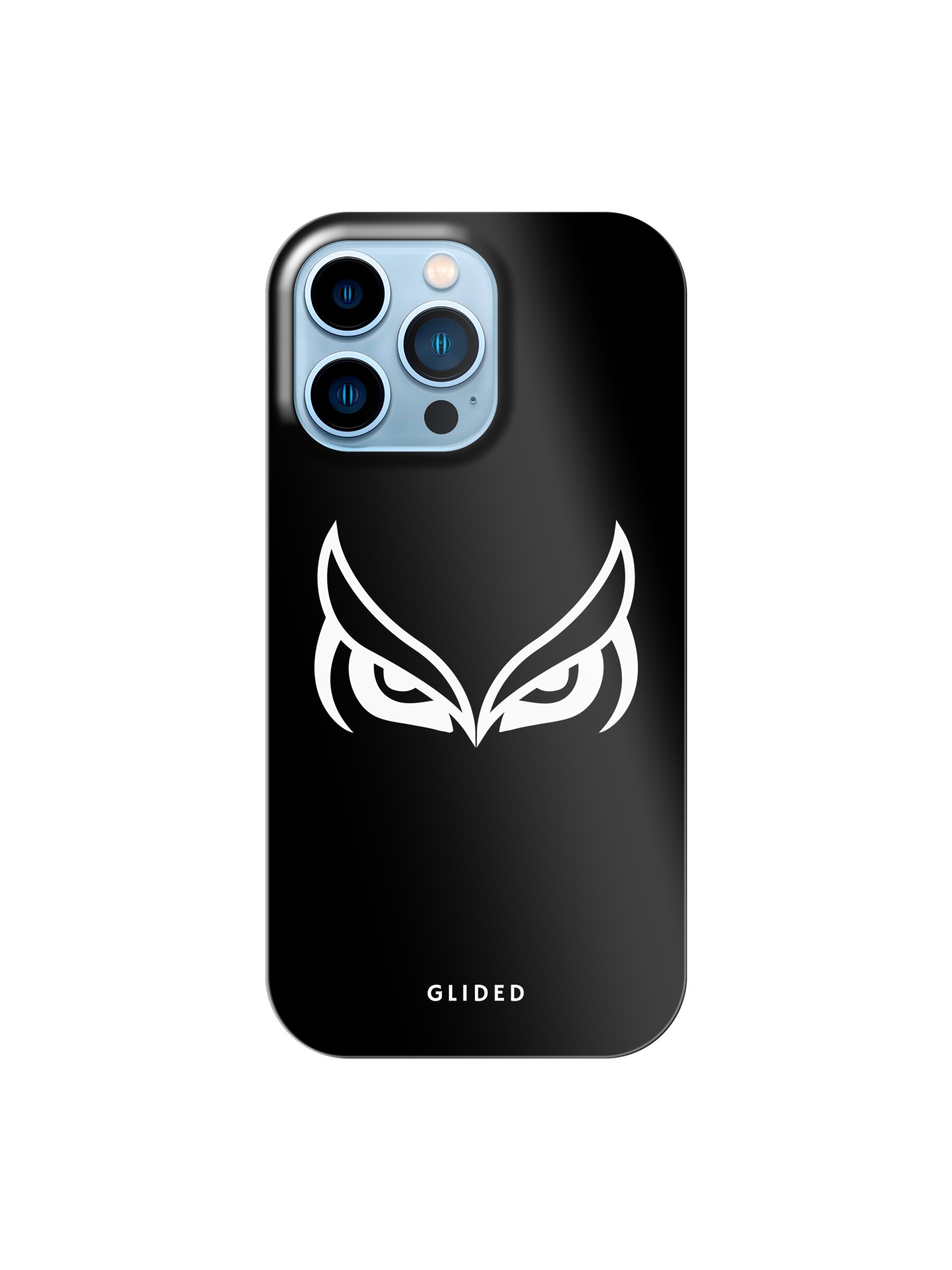 Glided Smartphone Case 'Dark owl Glided Handyhülle' in Black: front