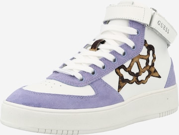 GUESS High-Top Sneakers 'Sidny' in Purple: front