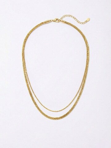 Nemomatheo Necklace 'Triple Layer' in Gold: front