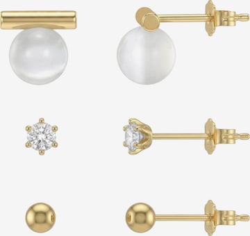 Sofia Milani Schmuckset 'Bar Ball Zirconia' in Gold: Vorderseite