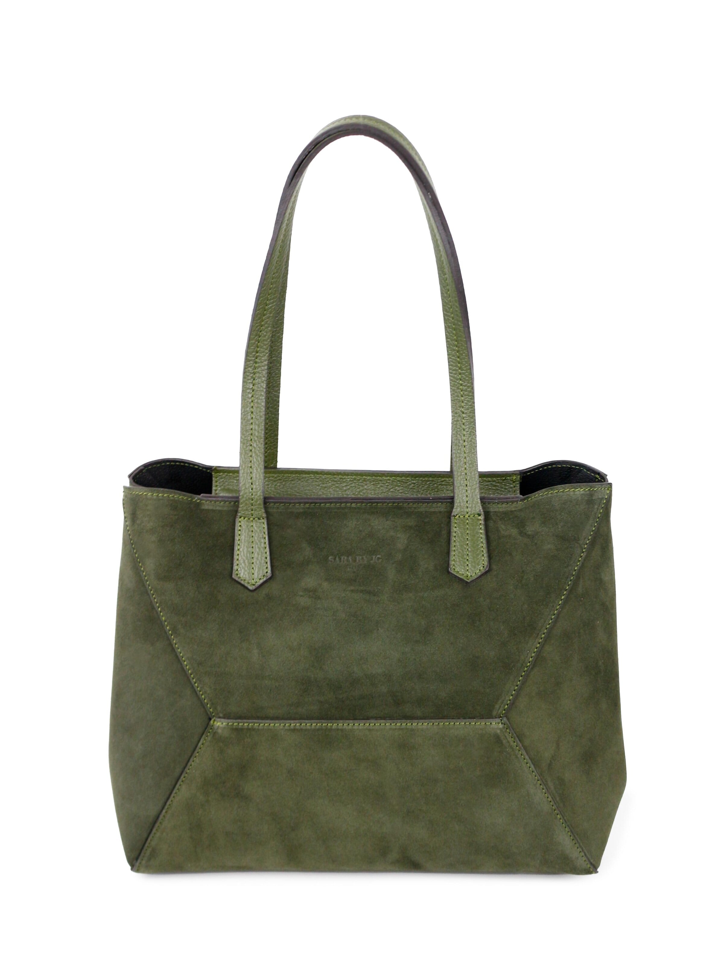 SARA BY JG Shopper 'La Comoda' i grøn: forside