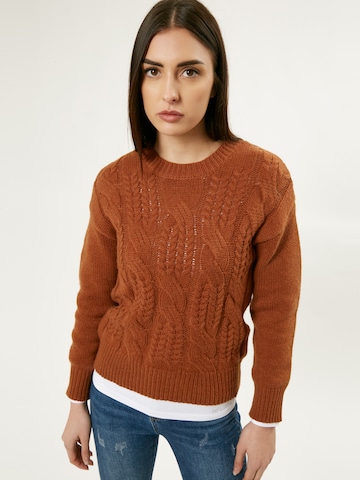 Influencer Pullover in Braun: predná strana