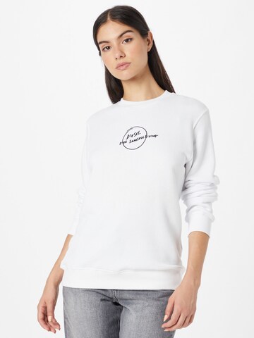 DIESEL Sweatshirt in Wit: voorkant