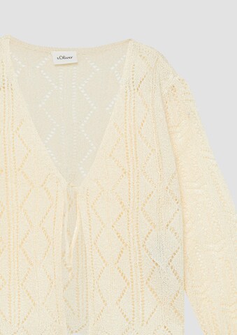 s.Oliver Gebreid vest in Beige