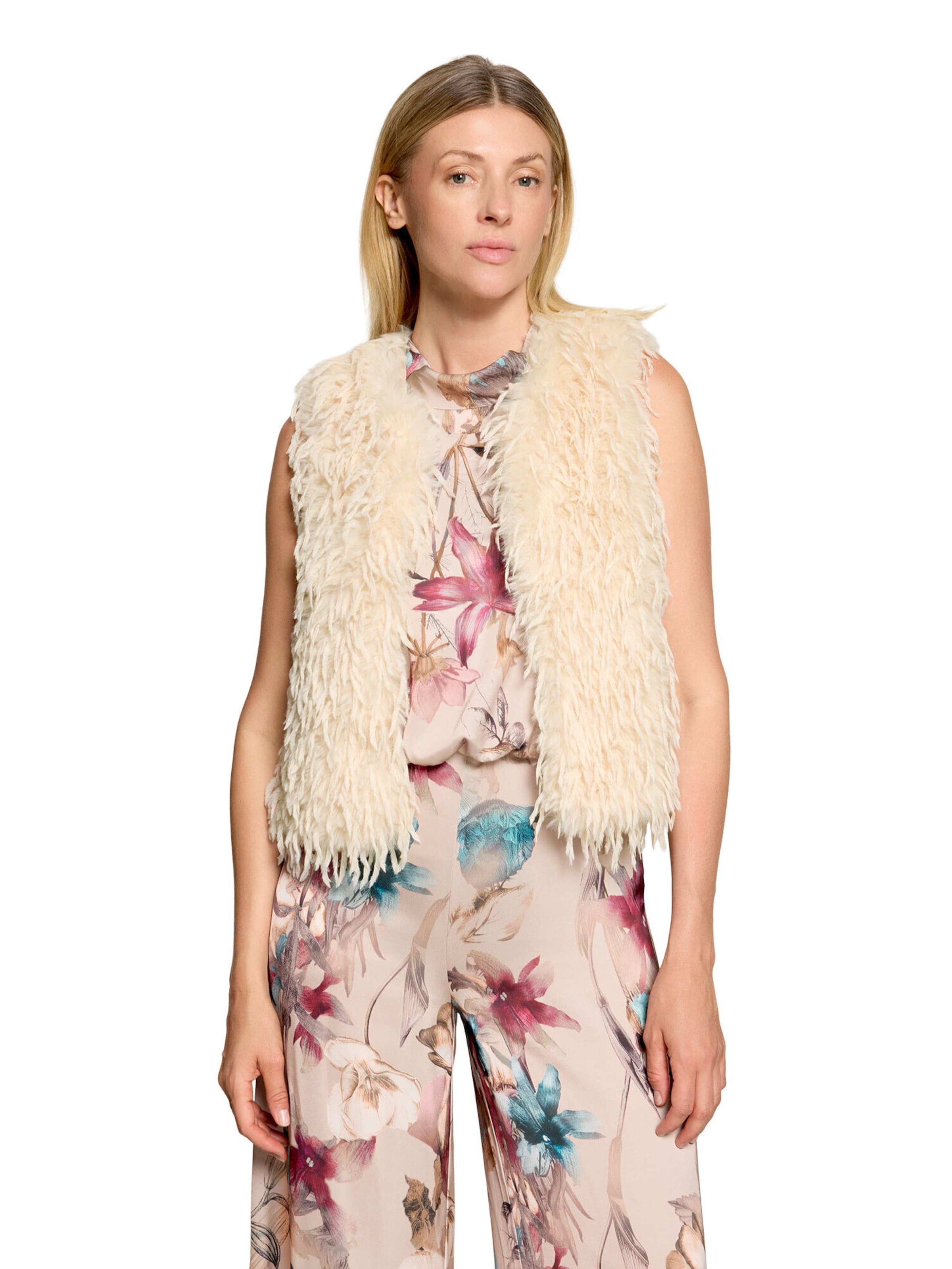 Vera Mont Bodywarmer in Beige: voorkant