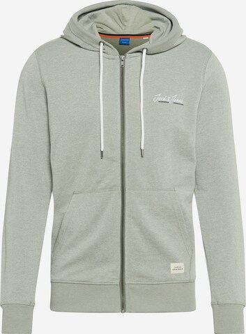 JACK & JONES Sweat jacket 'Tons' in Green: front