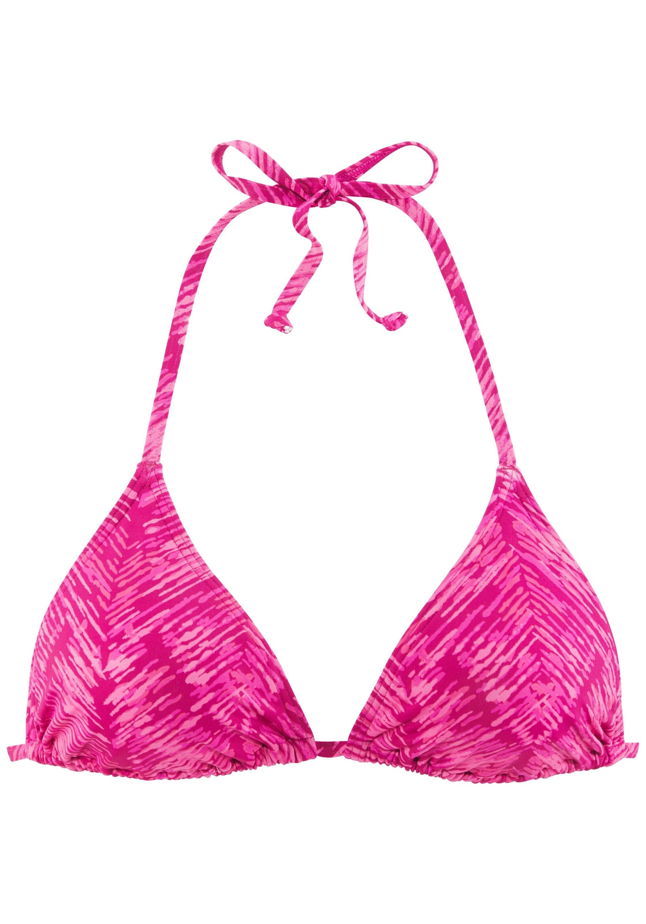 JETTE Bikini top in Pink: front