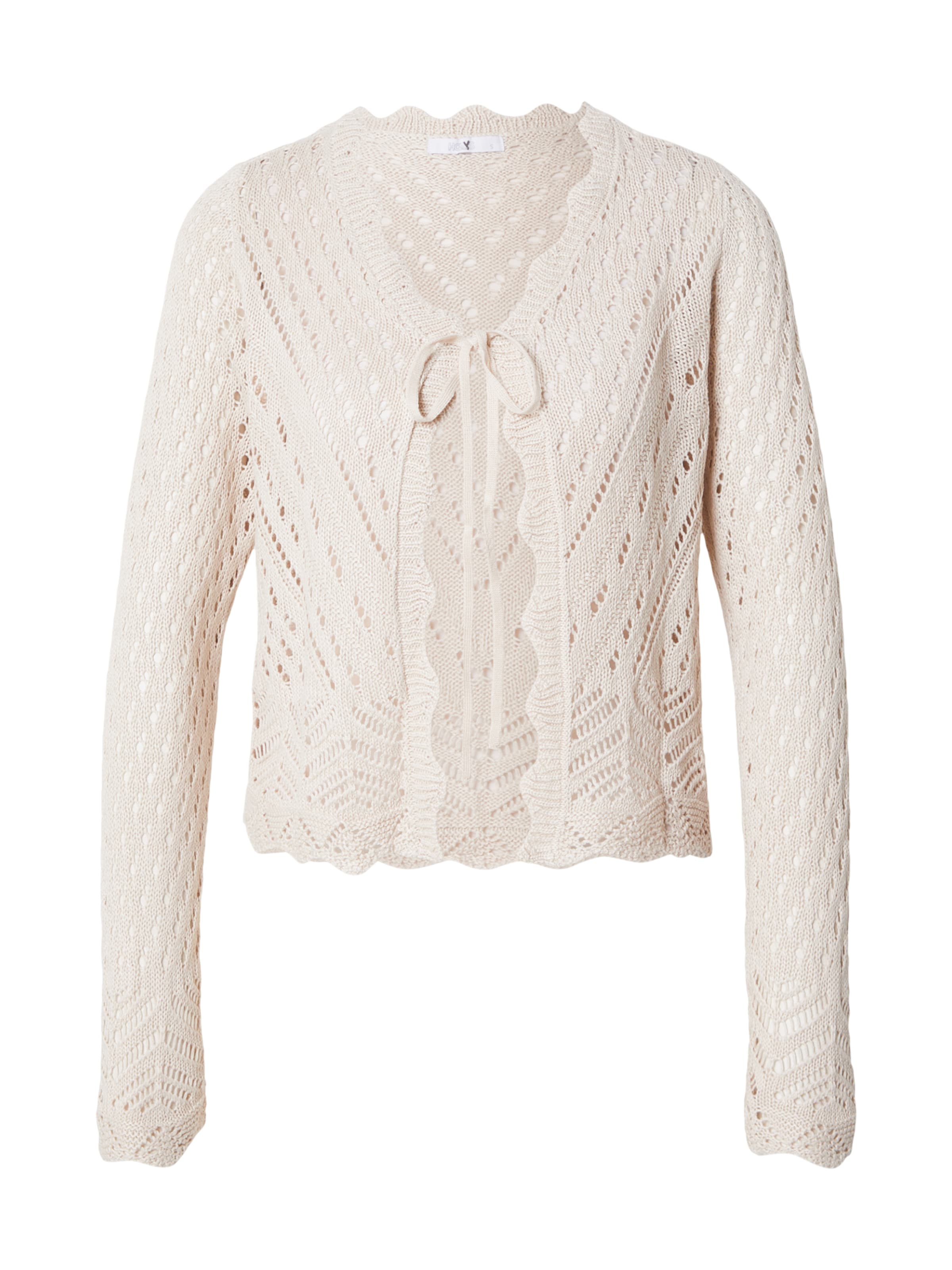 Geacă tricotată 'Fi44ora' de la Hailys pe bej: față