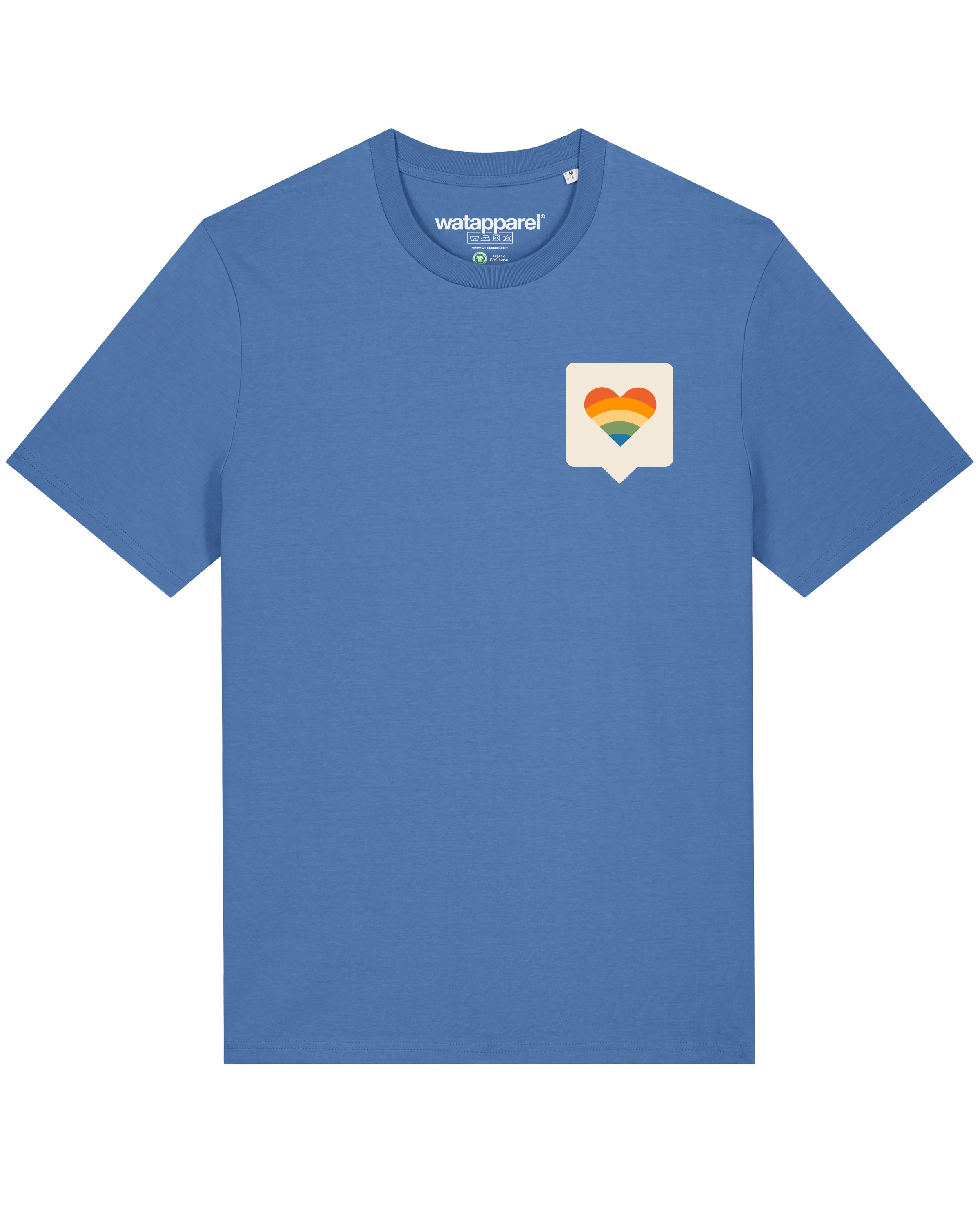 T-Shirt Watapparel en bleu : devant