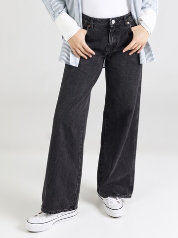 VERO MODA Wide leg Jeans 'REMY' in Black: front