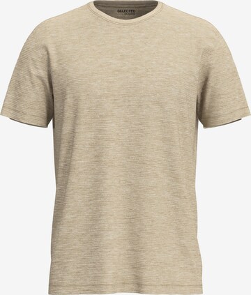 SELECTED HOMME T-Shirt 'Aspen' in Braun: predná strana