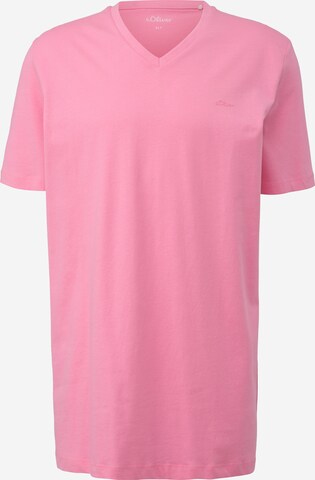 s.Oliver Men Tall Sizes Shirt in Pink: predná strana