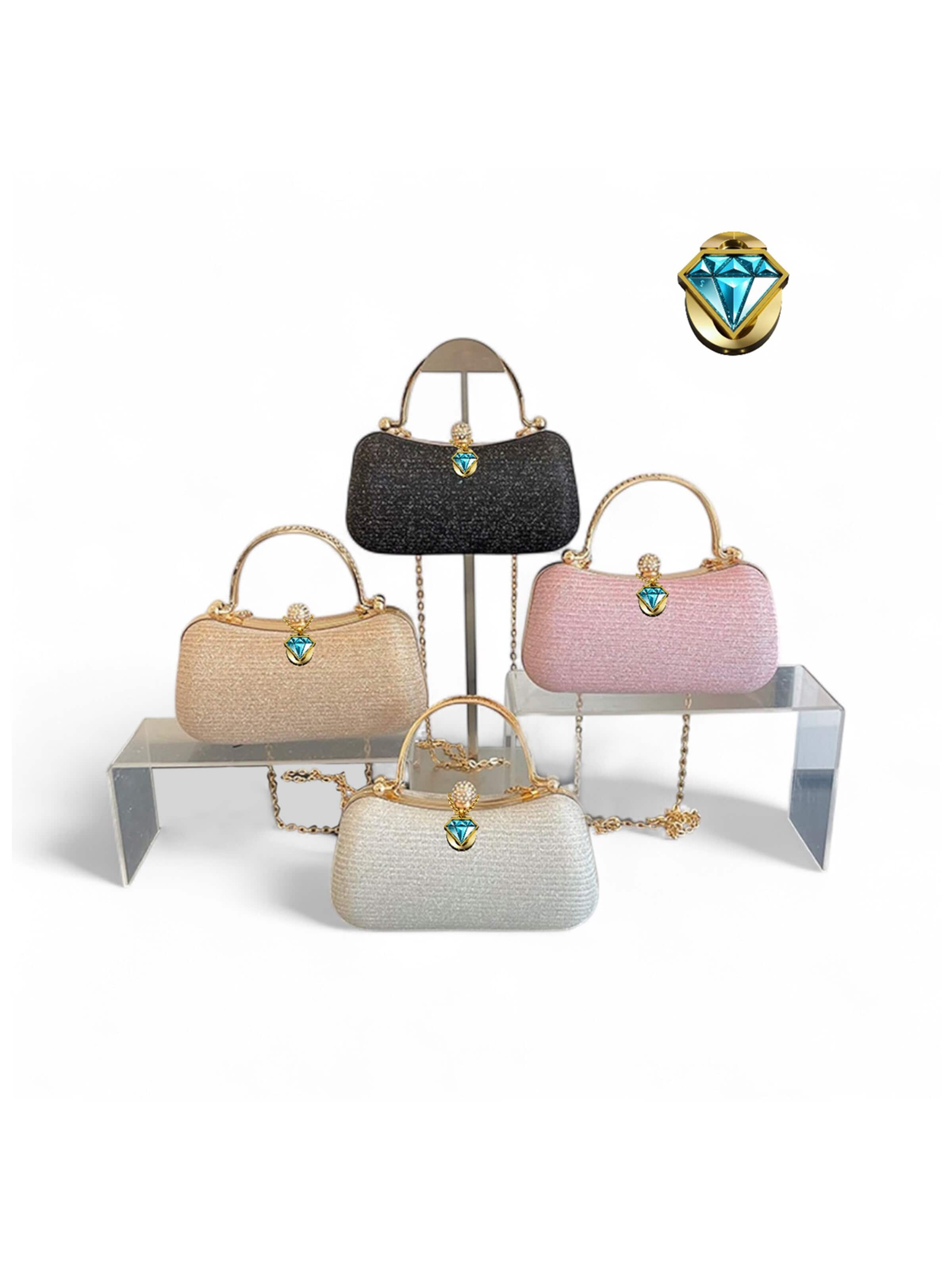 Elegon Handbag 'Model  Mongolia Gold' in Silver