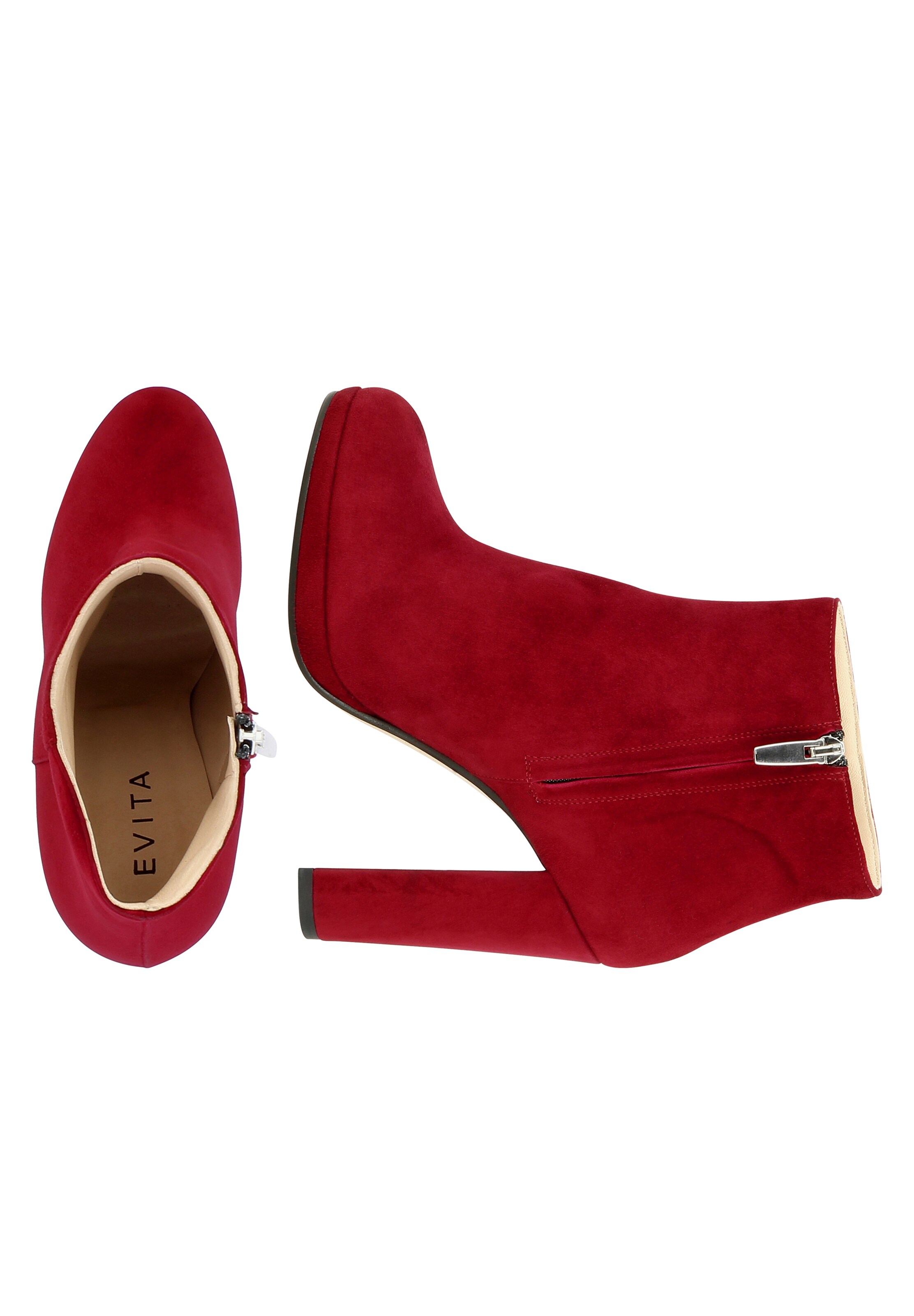 EVITA Enkellaarsjes in Rood