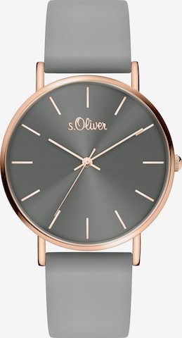 s.Oliver Analog Watch in Grey: front