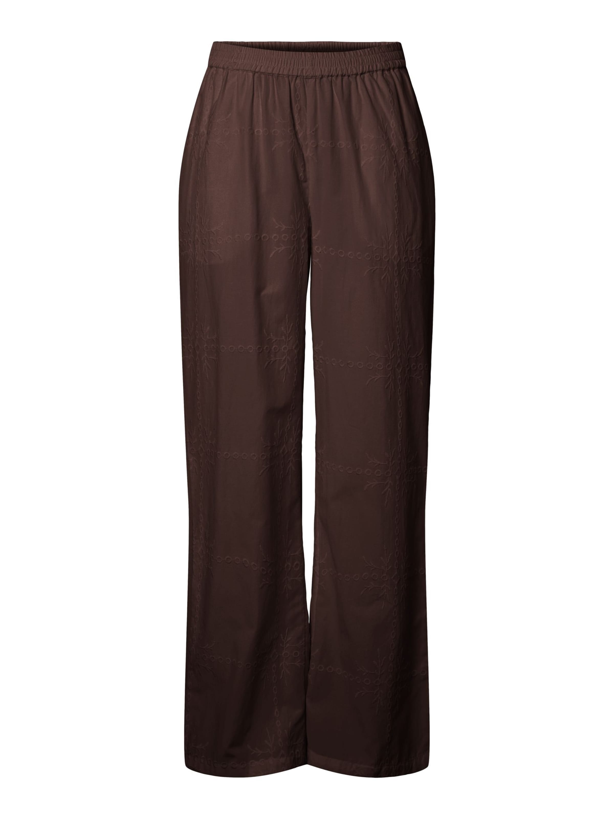 PIECES - Pierna ancha Pantalón 'PCPippa' en marrón: frente
