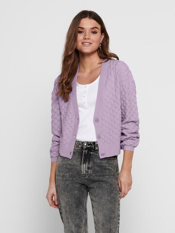 Cardigan ONLY en violet : devant