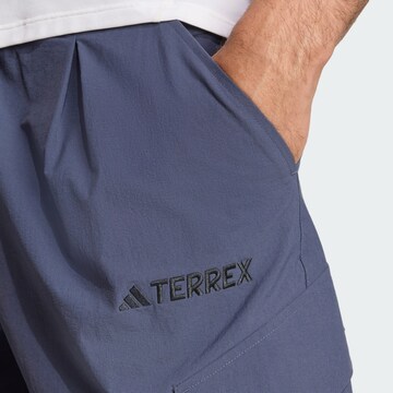 ADIDAS TERREX Loose fit Outdoor trousers 'Xploric' in Blue