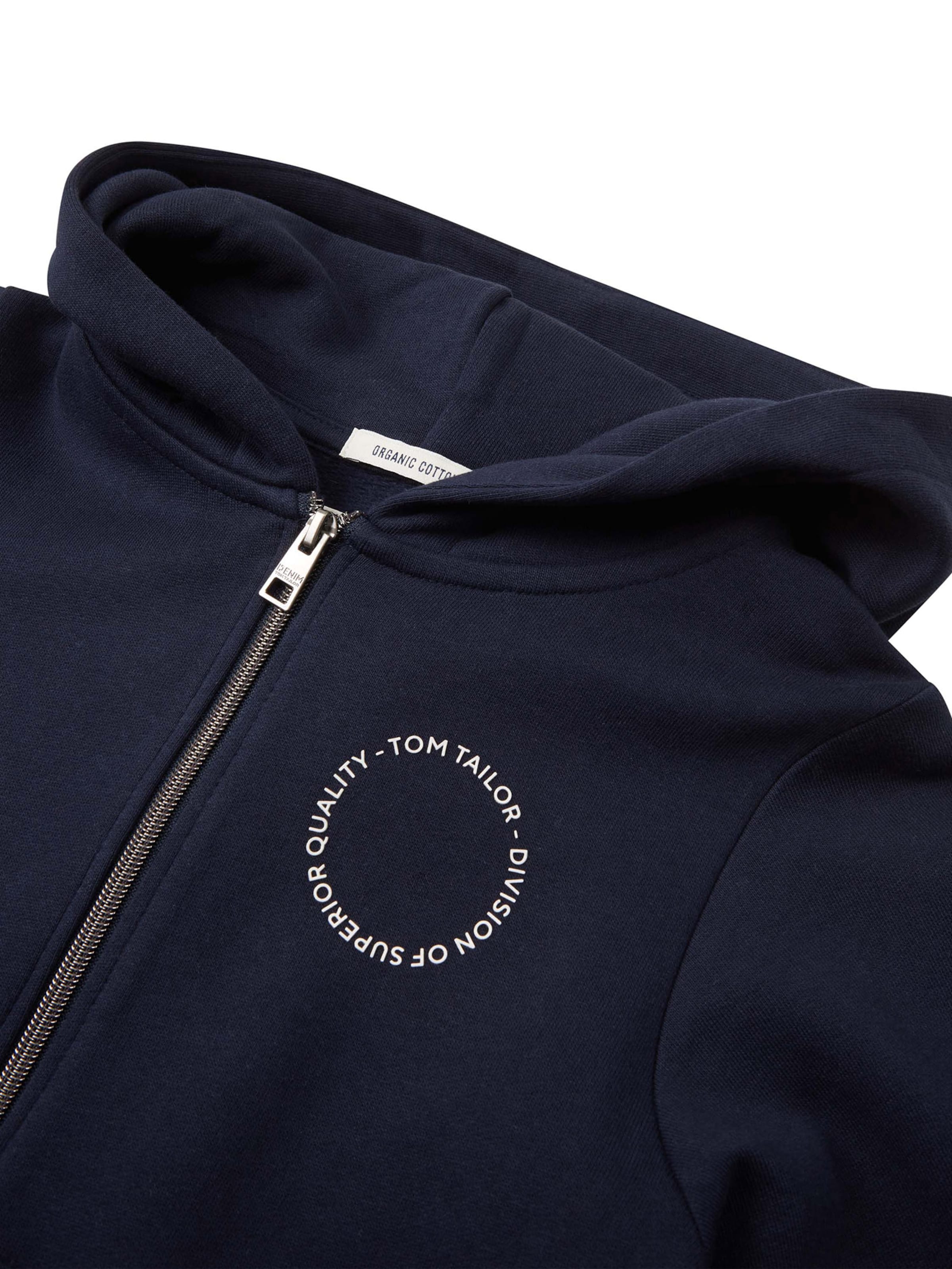 TOM TAILOR Кофта на молнии в Синий