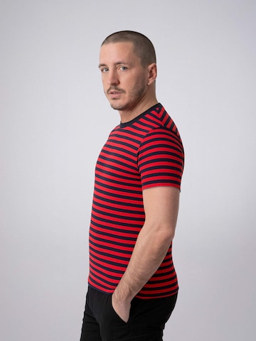 PANTONECLO Shirt 'Pantoneclo Men’s Crew Neck Short Sleeve T-Shirt'‌ in Rot