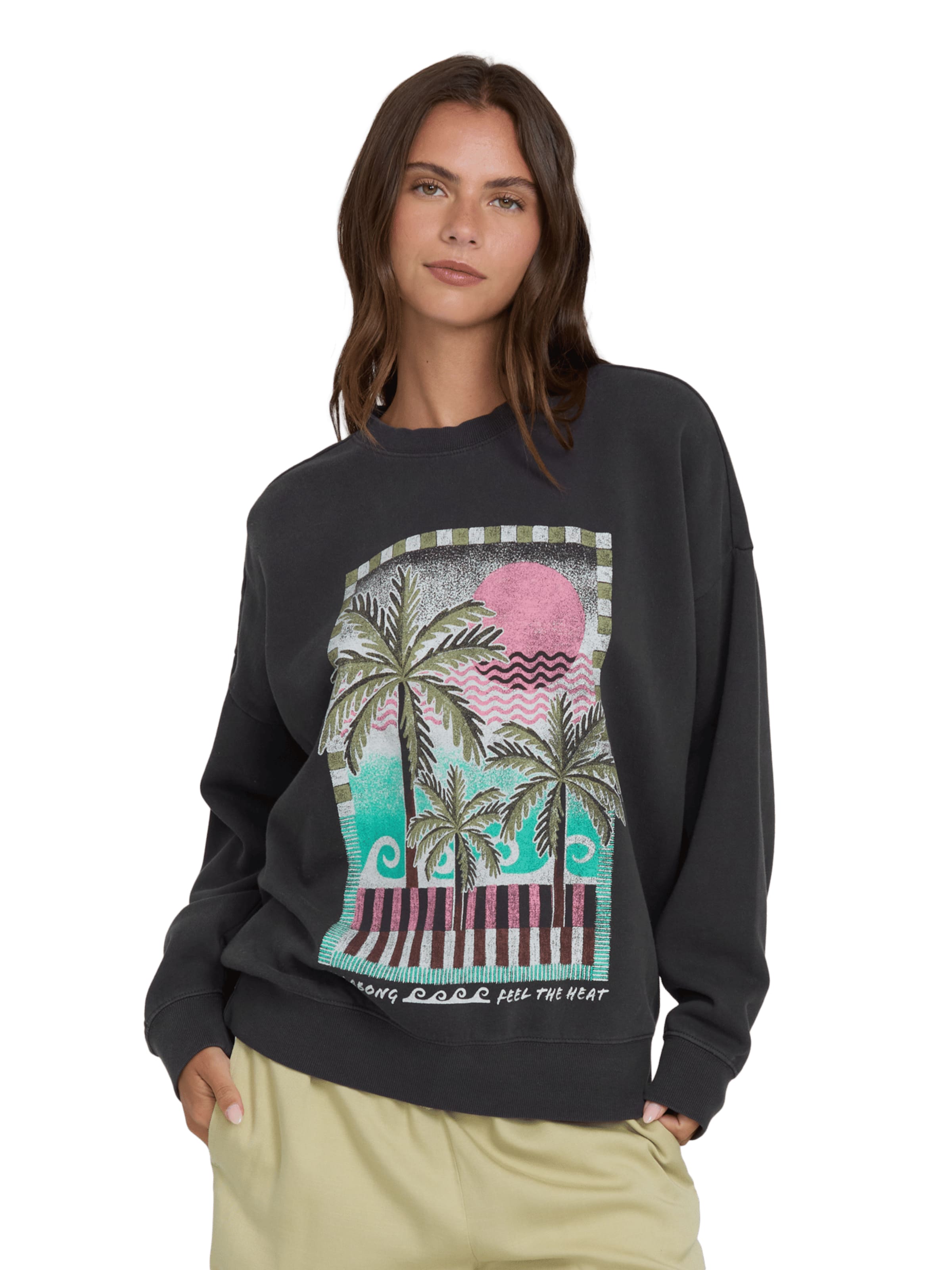 BILLABONG Sweatshirt 'Echo' in Schwarz: Vorderseite
