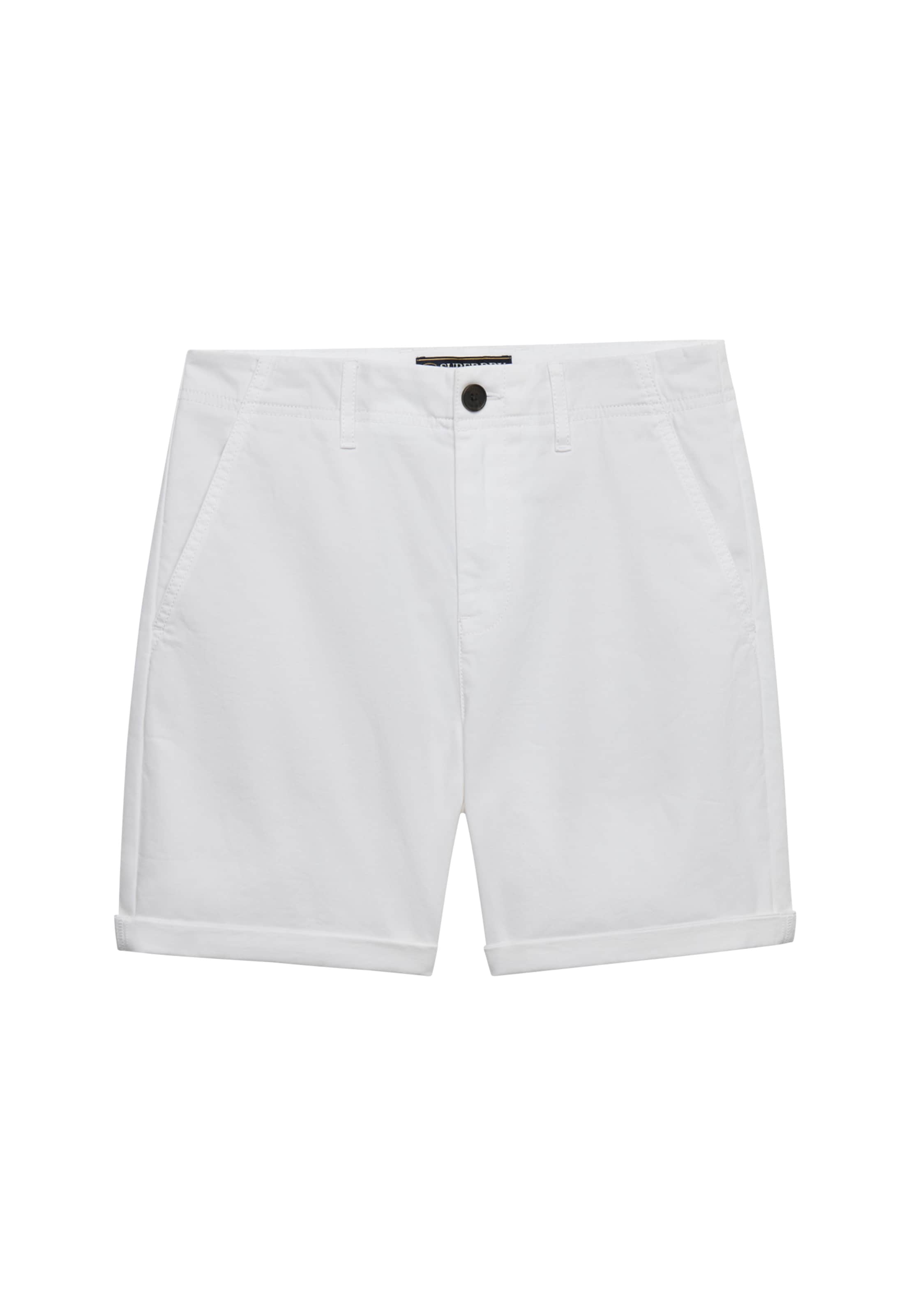 Superdry & Co Regular Chino in Wit: voorkant