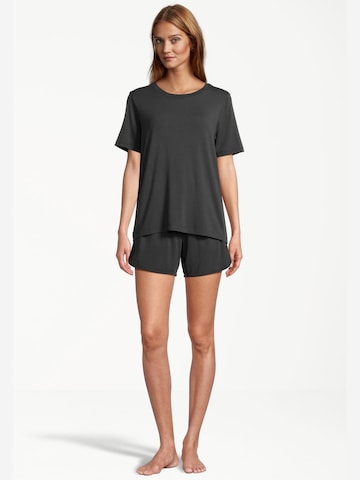 SEIDENSTICKER Pyjama 'Loungewear' in Schwarz