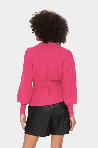 SAINT TROPEZ Knit cardigan 'NanettSZ' in Pink