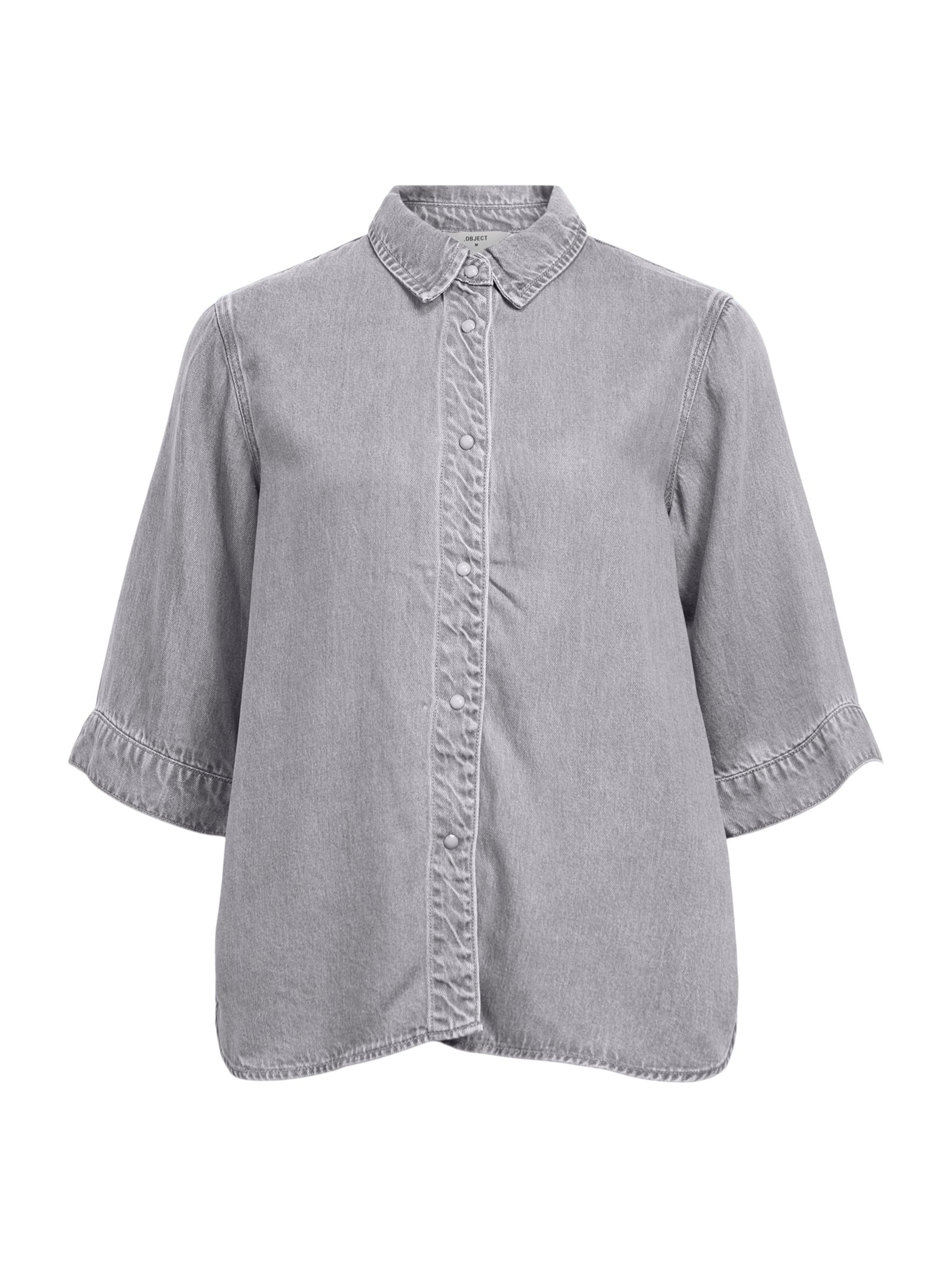 OBJECT Blouse 'OBJFRAME' in Grey: front