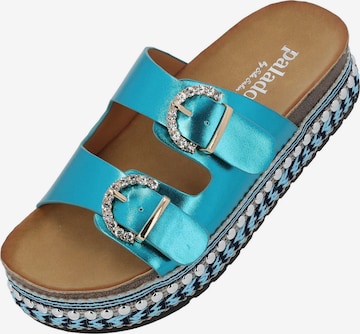 Palado by Sila Sahin Mules 'Chag' in Blue: front