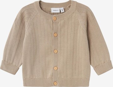 NAME IT Knit Cardigan in Beige: front