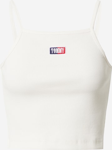 Tommy Jeans - Top en blanco: frente