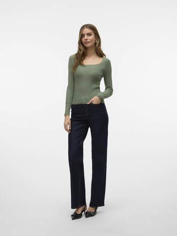 VERO MODA Pullover 'VMCecilie' i grøn